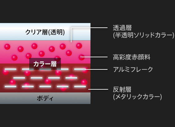 立体だからこそ映える深みのある色の美しさ